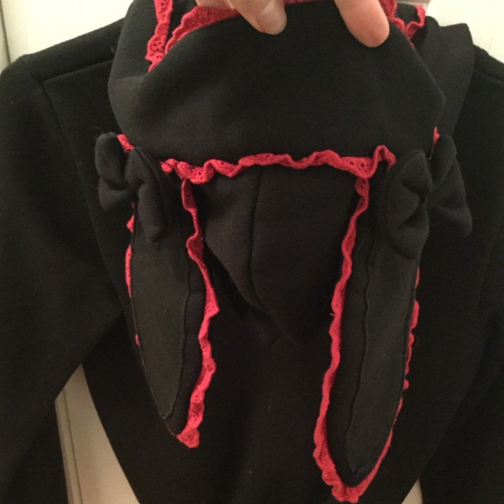 rare hell bunny bunny hoodie <3